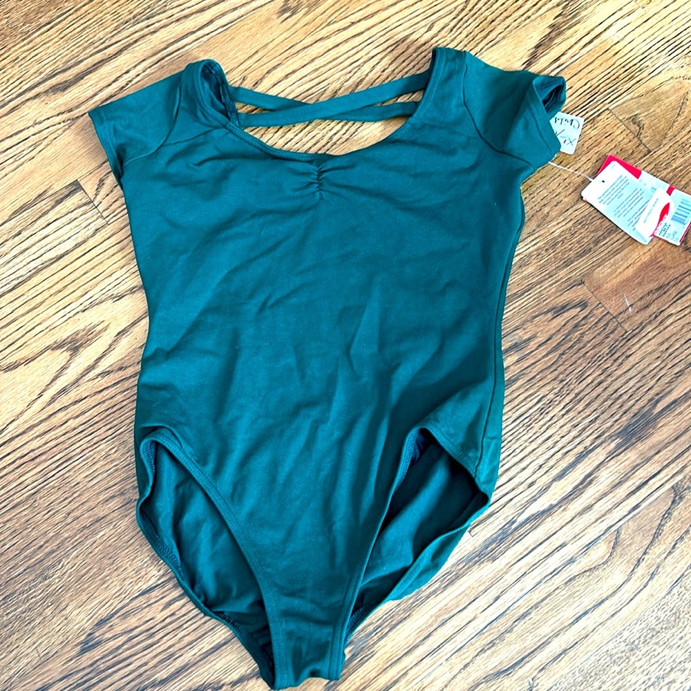 Capezio leotard green child XL